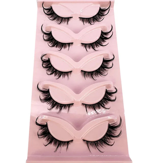 Premium High Quality Synthetic Hair False Eyelashes | 3D Mink Cat Eye Style