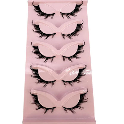 Premium High Quality Synthetic Hair False Eyelashes | 3D Mink Cat Eye Style