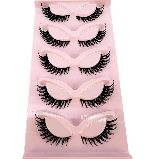 Premium High Quality Synthetic Hair False Eyelashes | 3D Mink Cat Eye Style