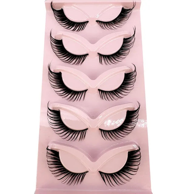 Premium High Quality Synthetic Hair False Eyelashes | 3D Mink Cat Eye Style