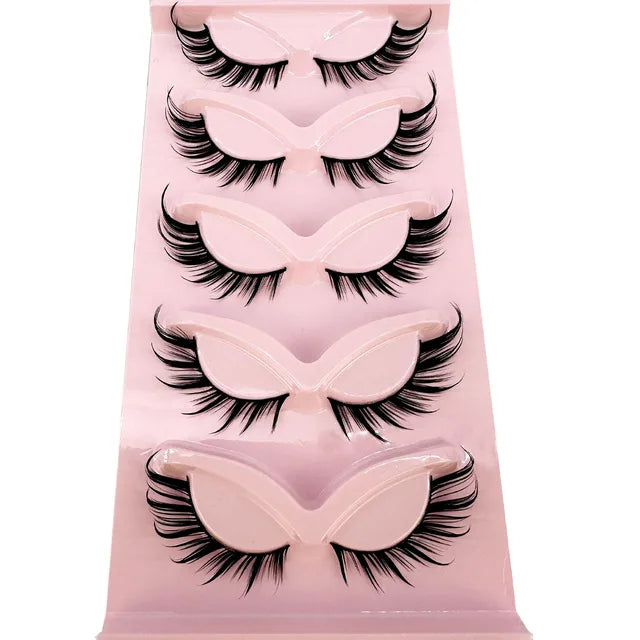 Premium High Quality Synthetic Hair False Eyelashes | 3D Mink Cat Eye Style