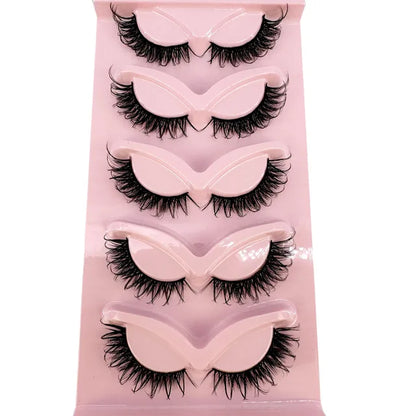 Premium High Quality Synthetic Hair False Eyelashes | 3D Mink Cat Eye Style