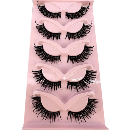 Premium High Quality Synthetic Hair False Eyelashes | 3D Mink Cat Eye Style