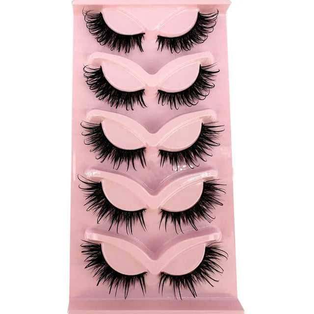 Premium High Quality Synthetic Hair False Eyelashes | 3D Mink Cat Eye Style