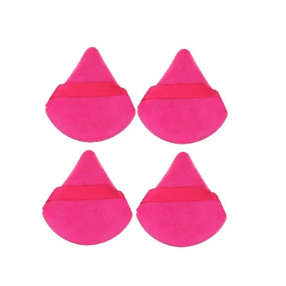 Esponja de maquillaje de terciopelo triangular lavable