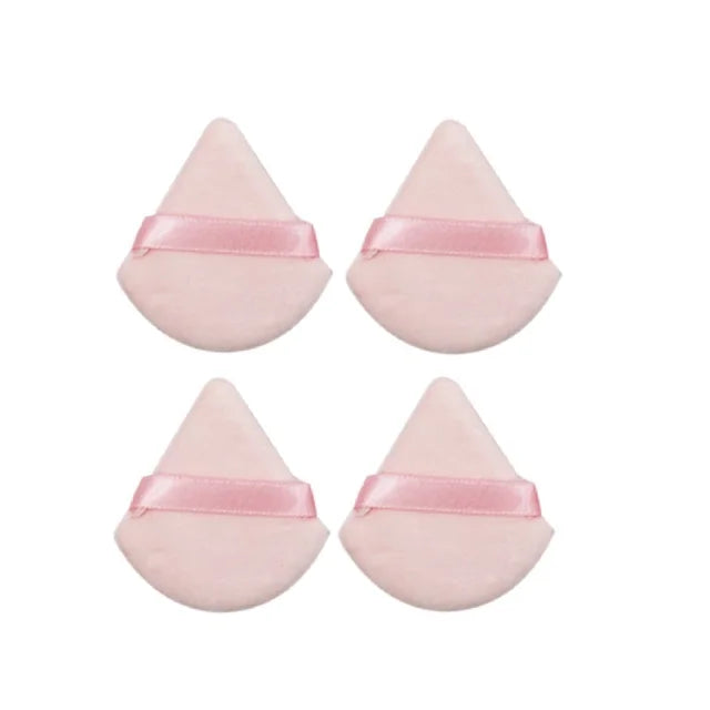 Esponja de maquillaje de terciopelo triangular lavable