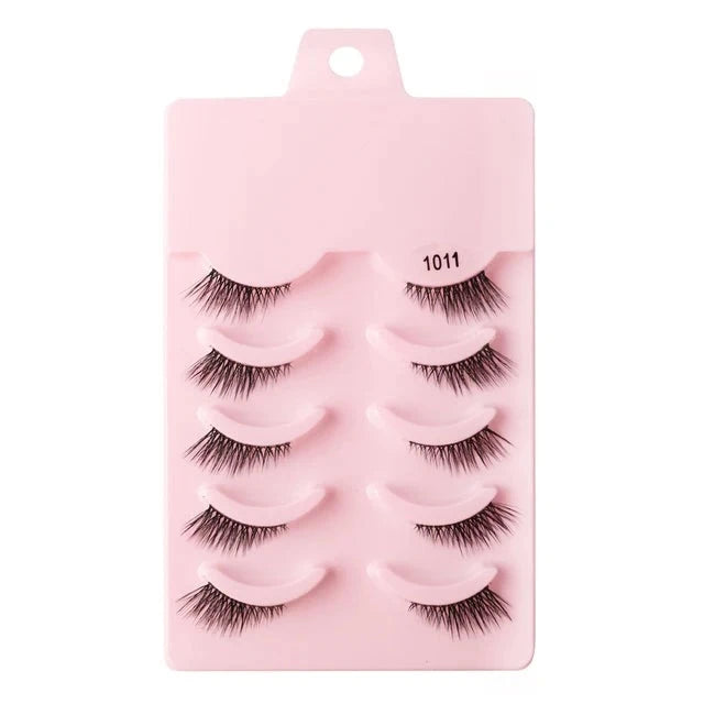 Half Fake Eyelashes 5/10 Half Lashes Soft Natural Cat Eye Lashes NP