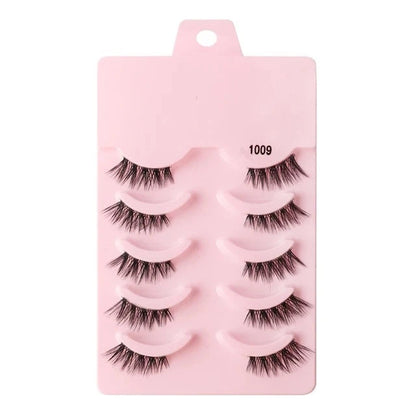 Half Fake Eyelashes 5/10 Half Lashes Soft Natural Cat Eye Lashes NP