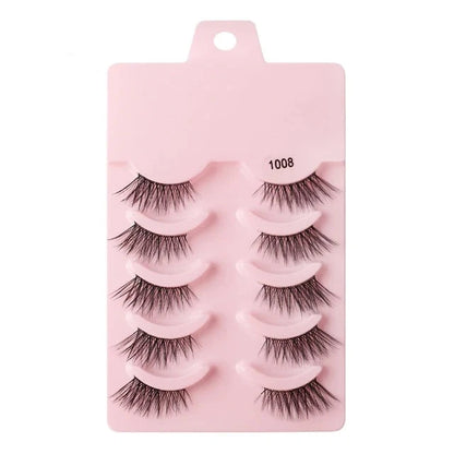 Half Fake Eyelashes 5/10 Half Lashes Soft Natural Cat Eye Lashes NP