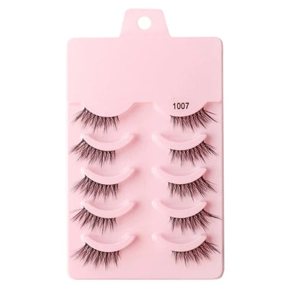 Half Fake Eyelashes 5/10 Half Lashes Soft Natural Cat Eye Lashes NP