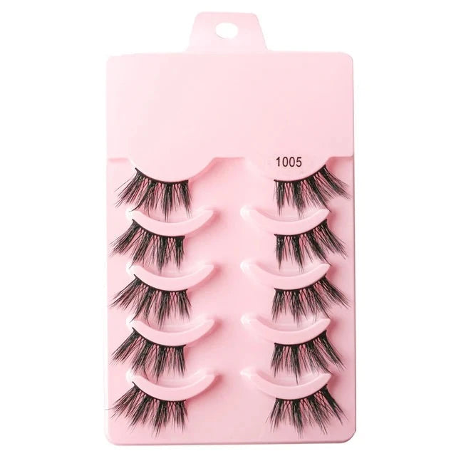 Half Fake Eyelashes 5/10 Half Lashes Soft Natural Cat Eye Lashes NP