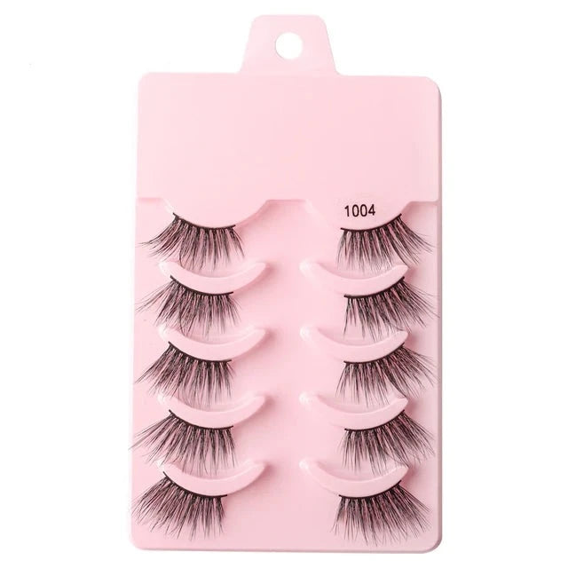 Half Fake Eyelashes 5/10 Half Lashes Soft Natural Cat Eye Lashes NP