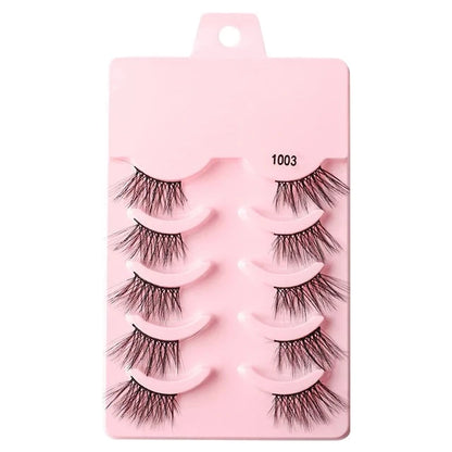 Half Fake Eyelashes 5/10 Half Lashes Soft Natural Cat Eye Lashes NP