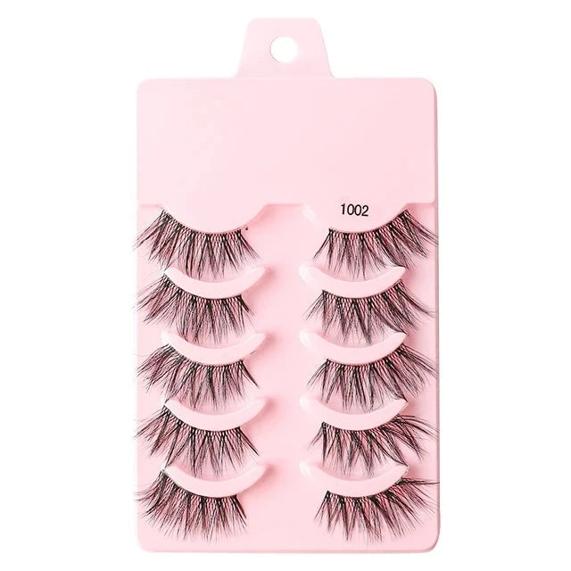 Half Fake Eyelashes 5/10 Half Lashes Soft Natural Cat Eye Lashes NP