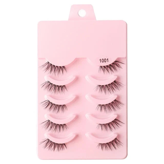 Half Fake Eyelashes 5/10 Half Lashes Soft Natural Cat Eye Lashes NP