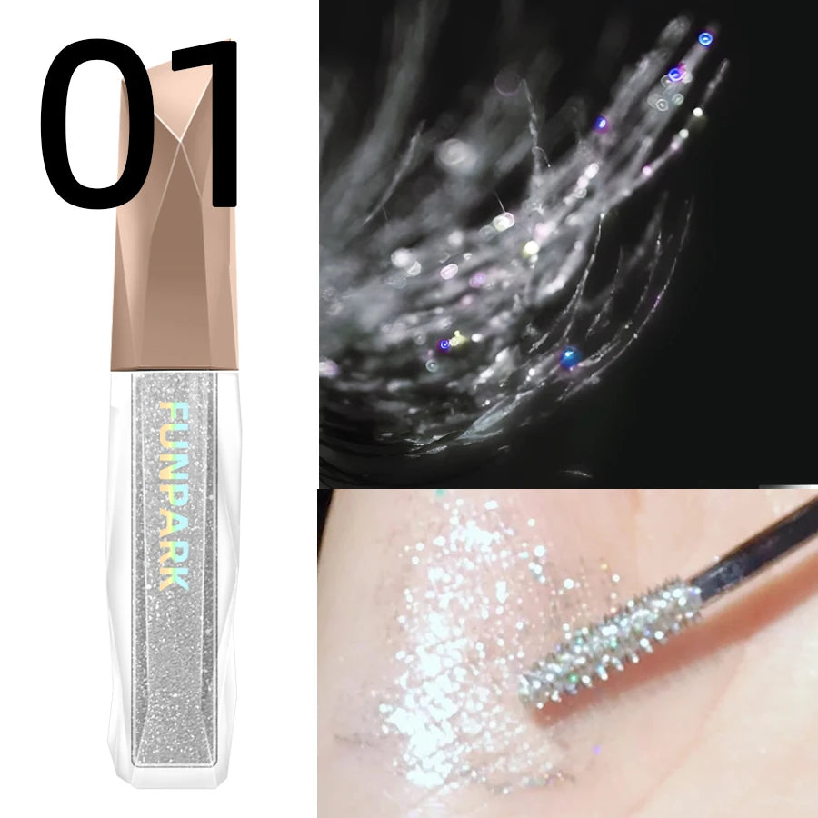 Eyelash Mascara Shimmer Long Lasting for Eyeshadow and Highlighter Liquid Eyeshadow