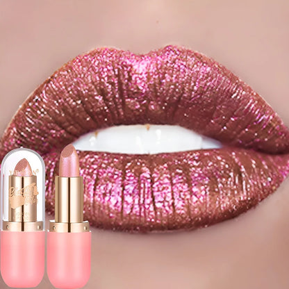 Aurora chameleon metallic lipstick, shade 02, by RAVEN KRONE