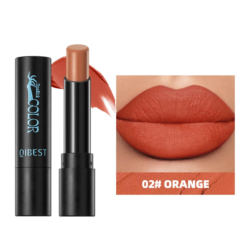 Velvet matte lipstick by RAVEN KRONE, shade 02 Orange