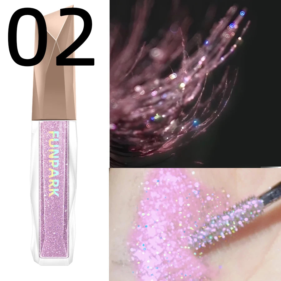 Eyelash Mascara Shimmer Long Lasting for Eyeshadow and Highlighter Liquid Eyeshadow