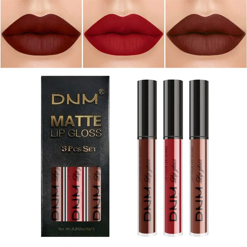 Matte liquid lipstick set of 3 by RAVEN KRONE, set 02