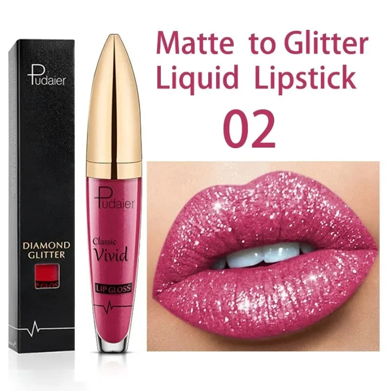 Matte-to-glitter liquid lipstick by RAVEN KRONE, detail 6