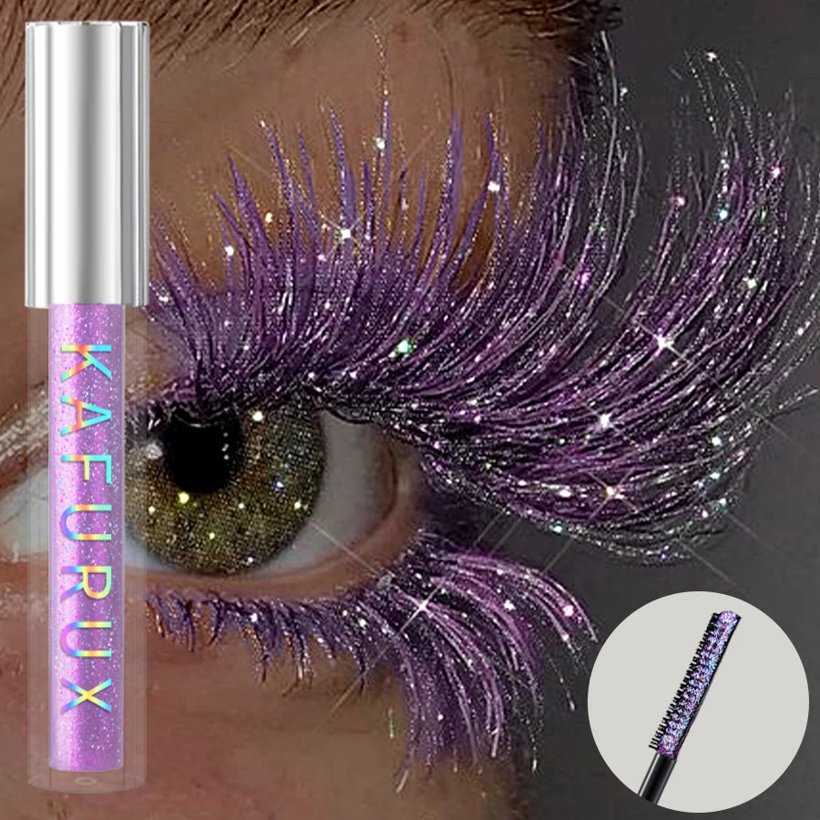 Glitter Mascara – Diamond Sparkle for Lashes, Waterproof & Smudge-Proof, 4 Shades