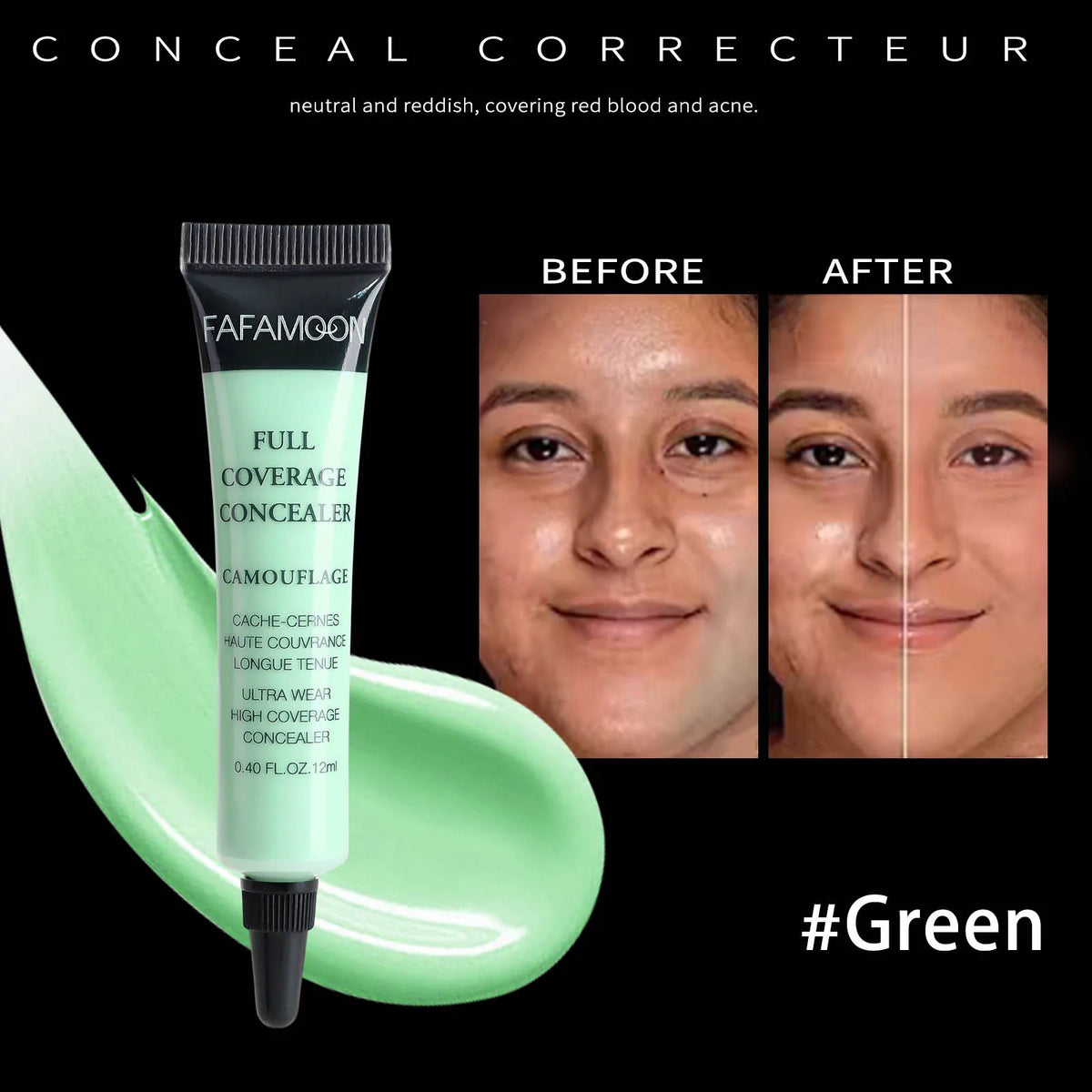 Colour correcting liquid concealer by RAVEN KRONE, detail 6