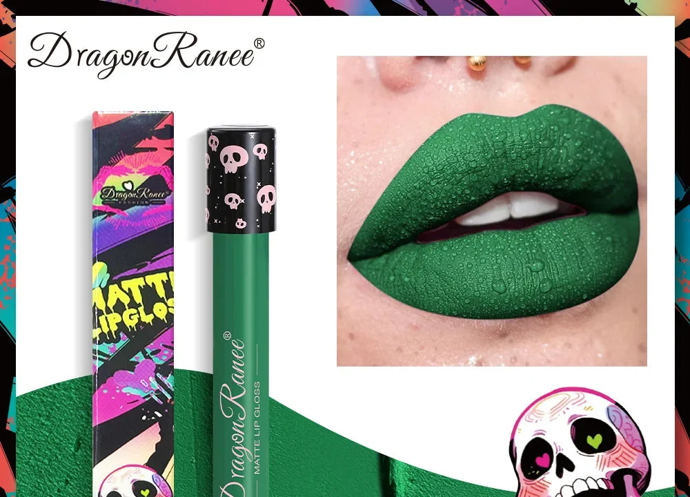 Matte liquid lipstick in bold colours by RAVEN KRONE, 03 Green