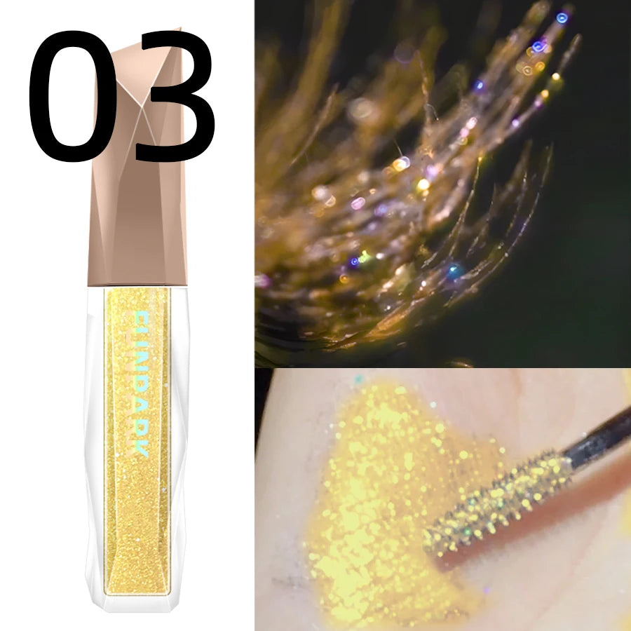 Eyelash Mascara Shimmer Long Lasting for Eyeshadow and Highlighter Liquid Eyeshadow