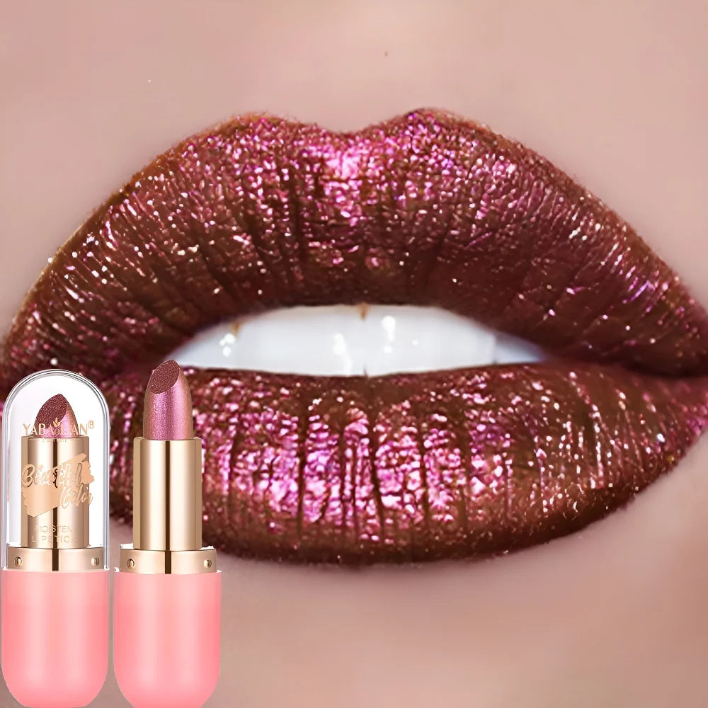 Aurora chameleon metallic lipstick, shade 03, by RAVEN KRONE
