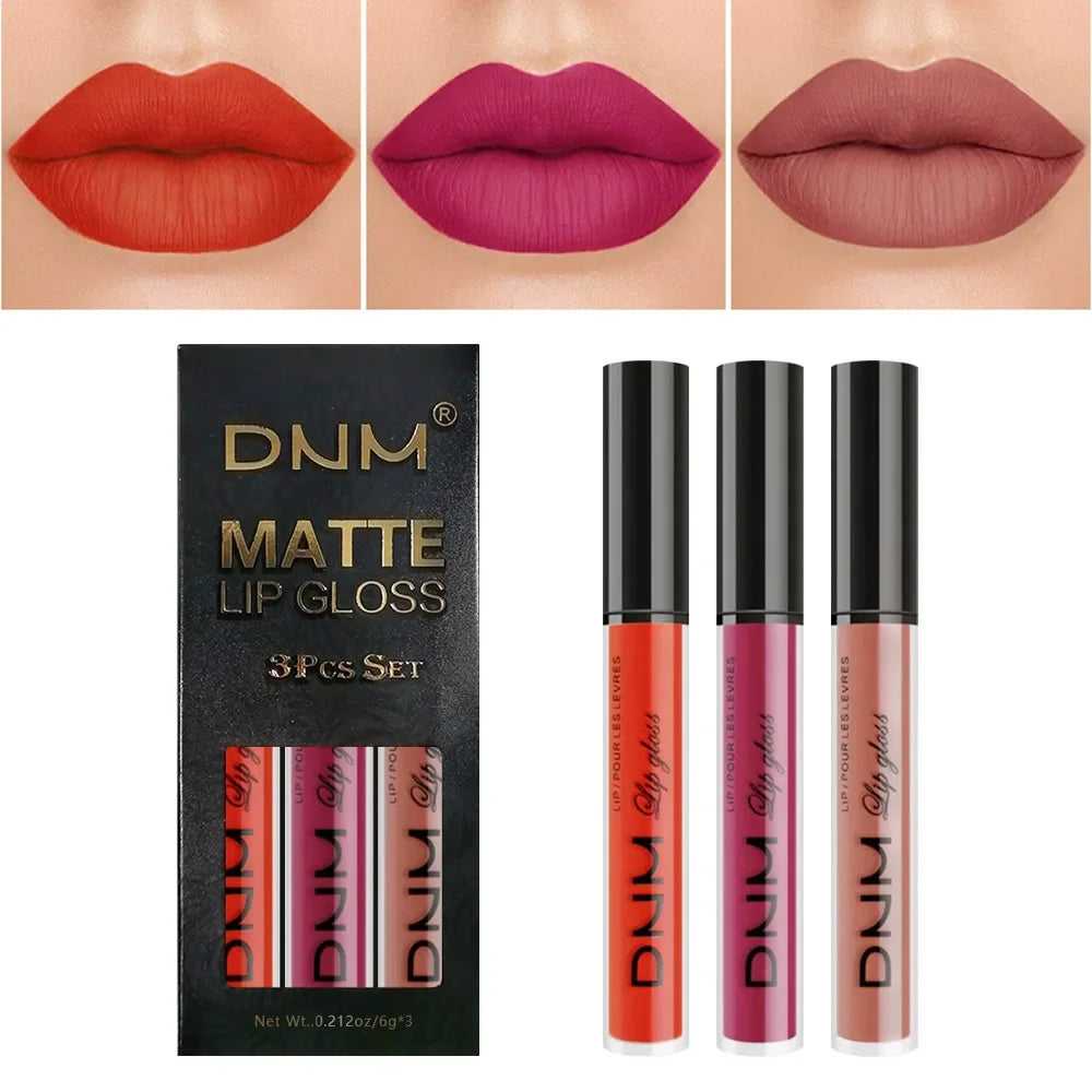 Matte liquid lipstick set of 3 by RAVEN KRONE, set 03