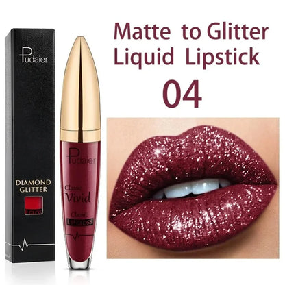 Matte-to-glitter liquid lipstick by RAVEN KRONE, detail 12