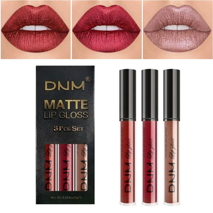 Matte liquid lipstick set of 3 by RAVEN KRONE, set 04