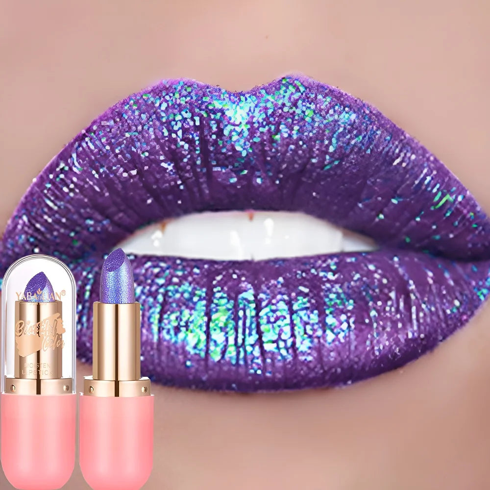 Aurora chameleon metallic lipstick, shade 04, by RAVEN KRONE