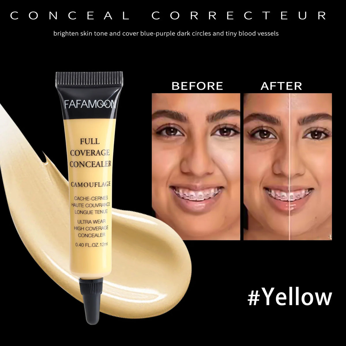 Colour correcting liquid concealer by RAVEN KRONE, detail 2