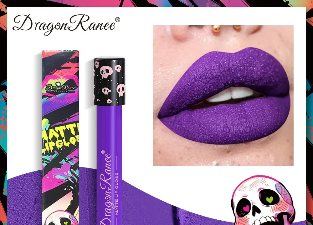 Matte liquid lipstick in bold colours by RAVEN KRONE, 04 Purple