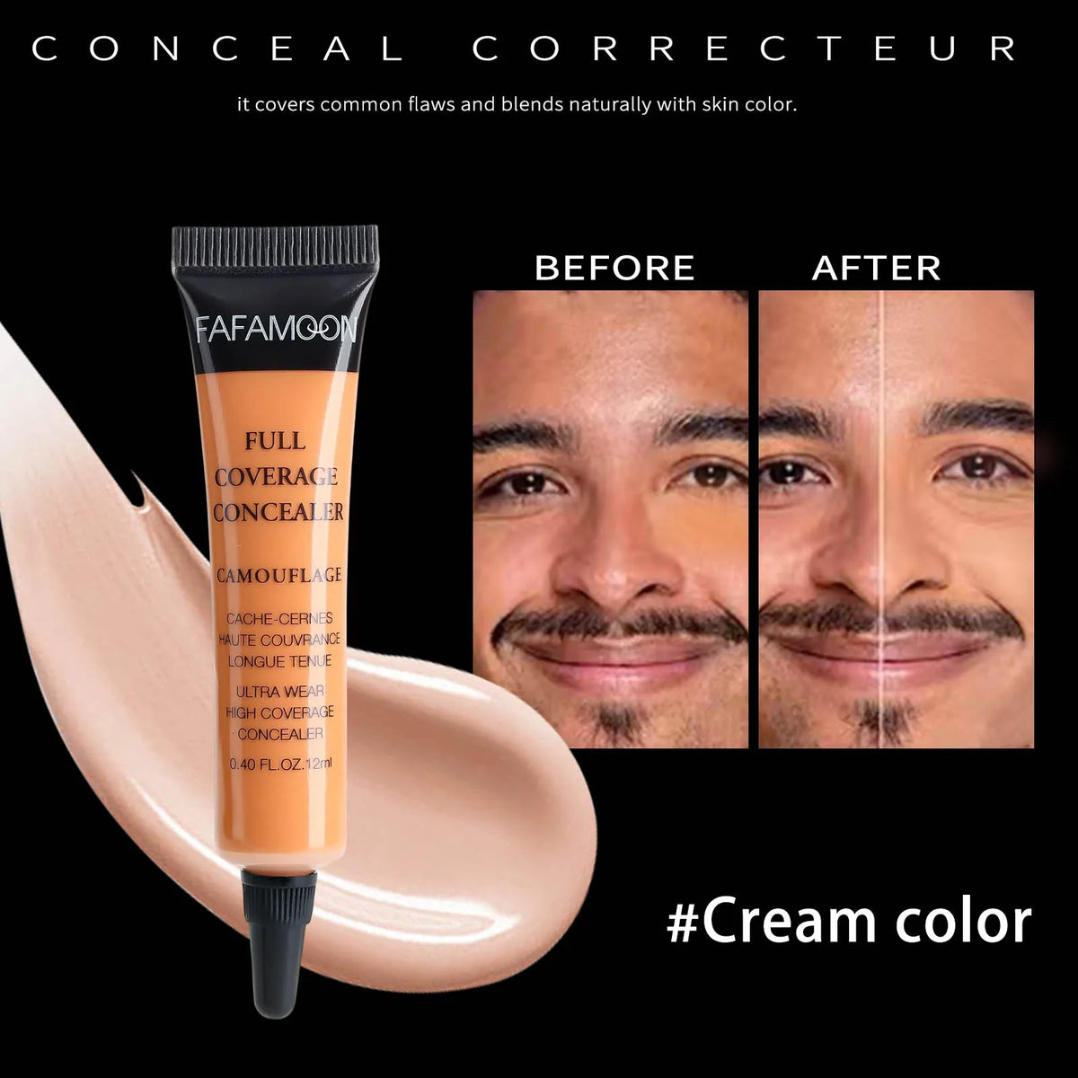 Colour correcting liquid concealer by RAVEN KRONE, detail 4