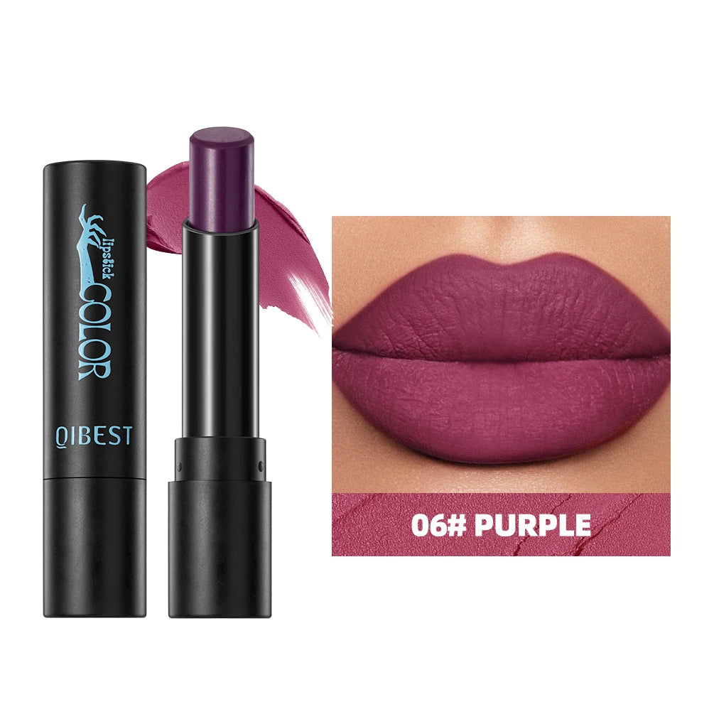Velvet matte lipstick by RAVEN KRONE, shade 06 Purple