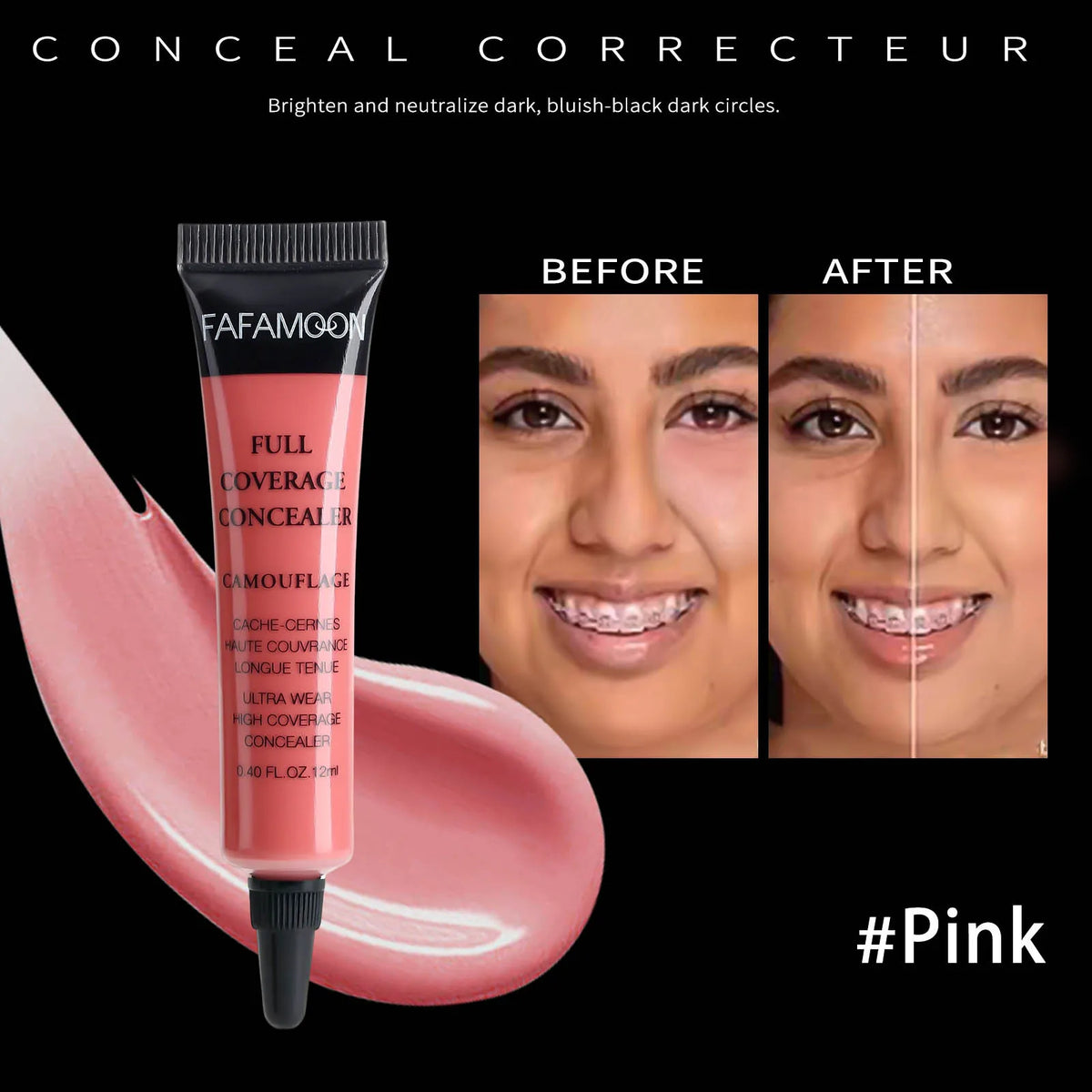 Colour correcting liquid concealer by RAVEN KRONE, detail 3