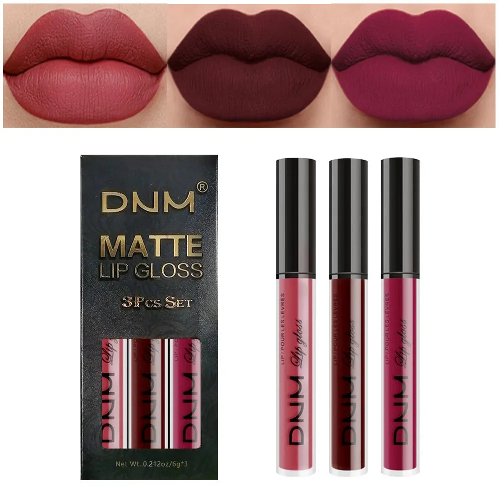 Matte liquid lipstick set of 3 by RAVEN KRONE, set 06
