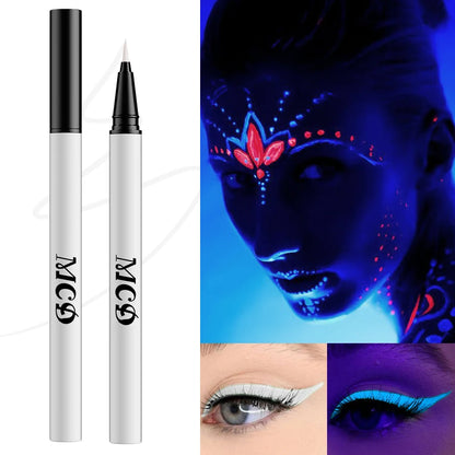 UV Neon Liquid Eyeliner – Blacklight Glow, Matte, Waterproof & Quick-Dry, 8 Colours