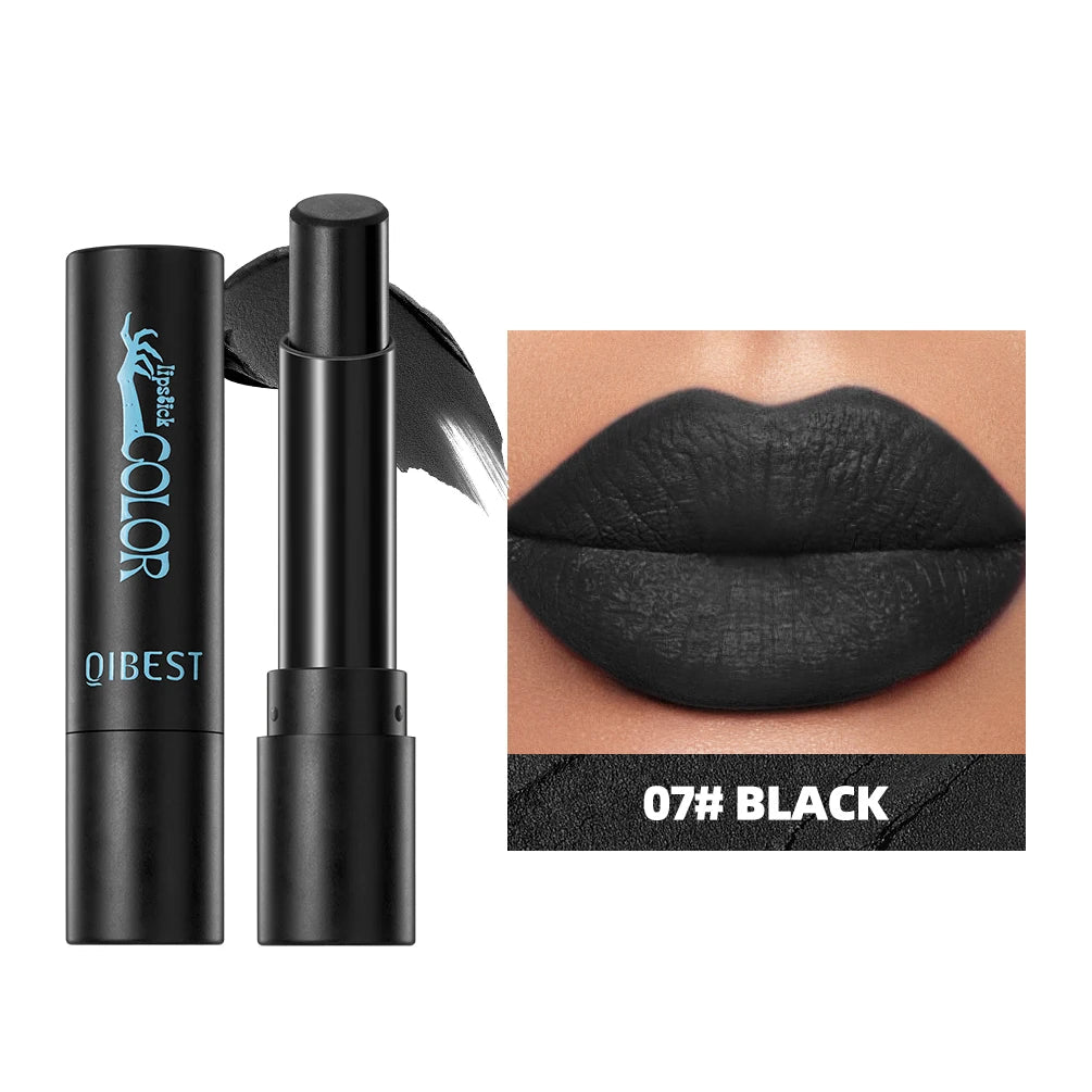 Velvet matte lipstick by RAVEN KRONE, shade 07 Black
