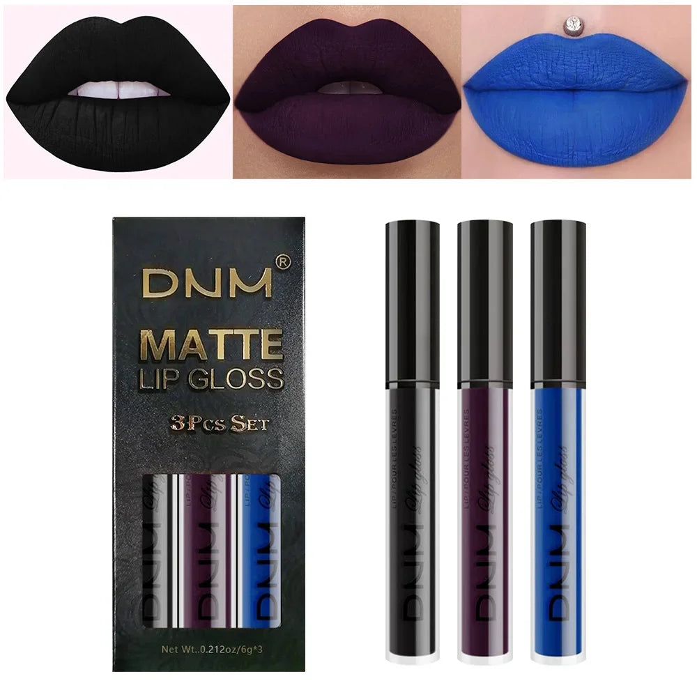 Matte liquid lipstick set of 3 by RAVEN KRONE, set 07