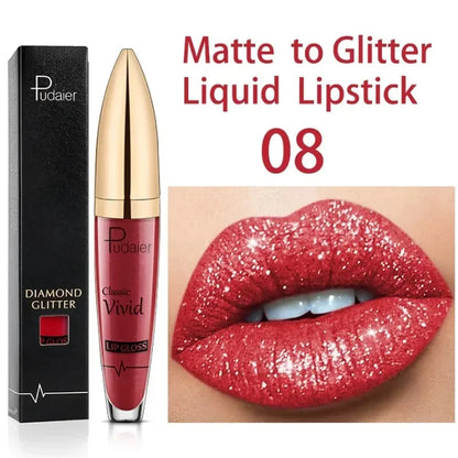 Matte-to-glitter liquid lipstick by RAVEN KRONE, detail 9