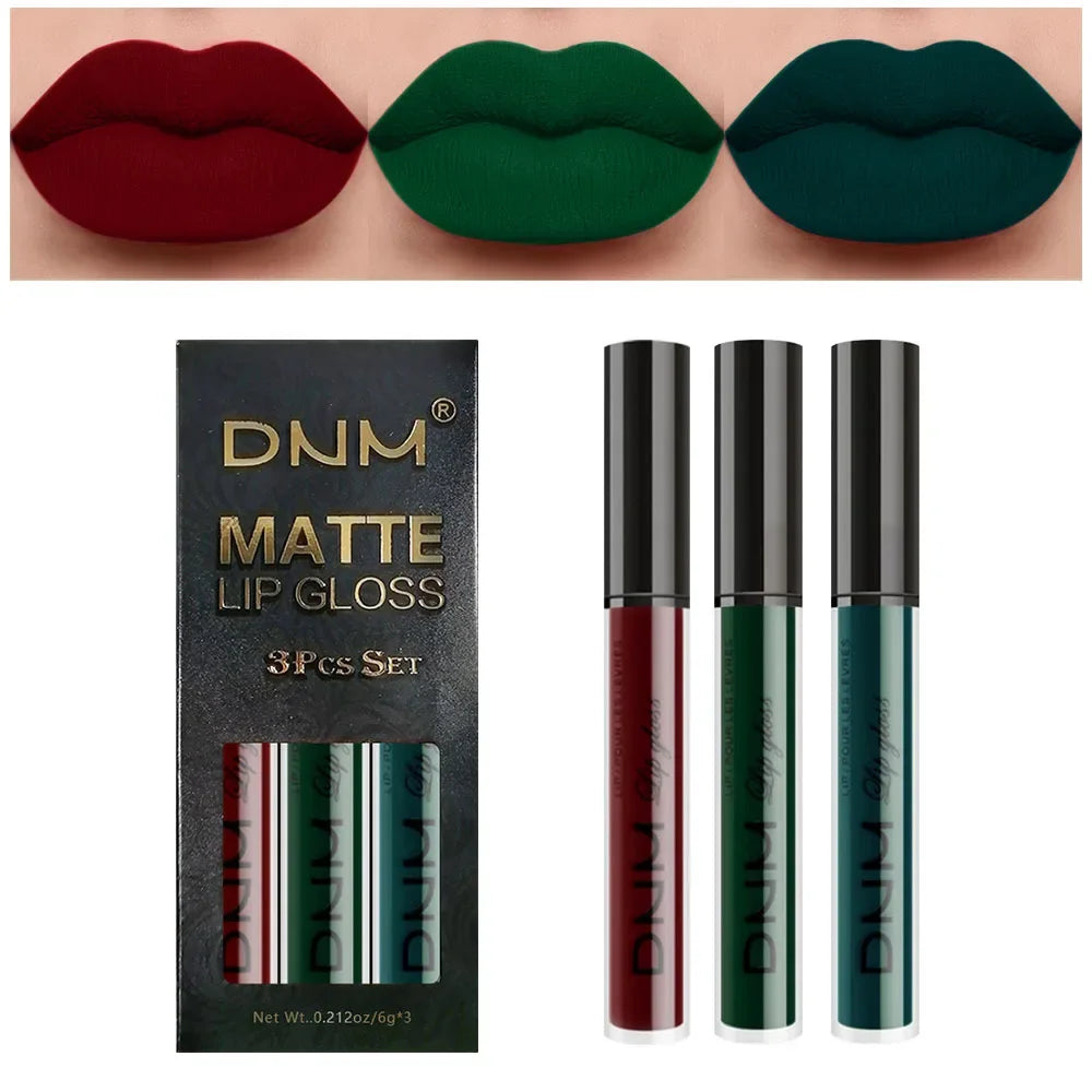 Matte liquid lipstick set of 3 by RAVEN KRONE, set 08