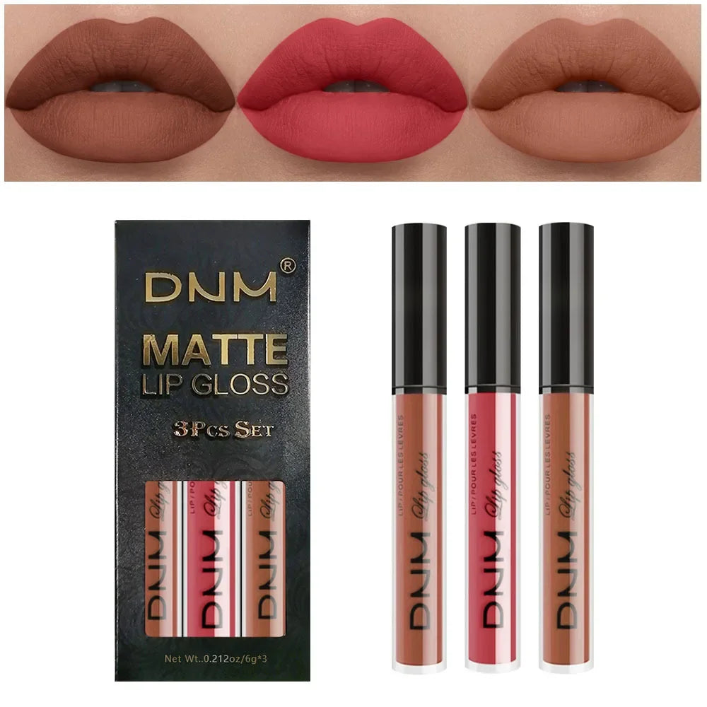 Matte liquid lipstick set of 3 by RAVEN KRONE, set 09