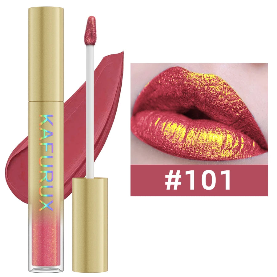 Gloss metalizado duocromo – cambio de color con purpurina, de mate a brillo, larga duración, 14 tonos