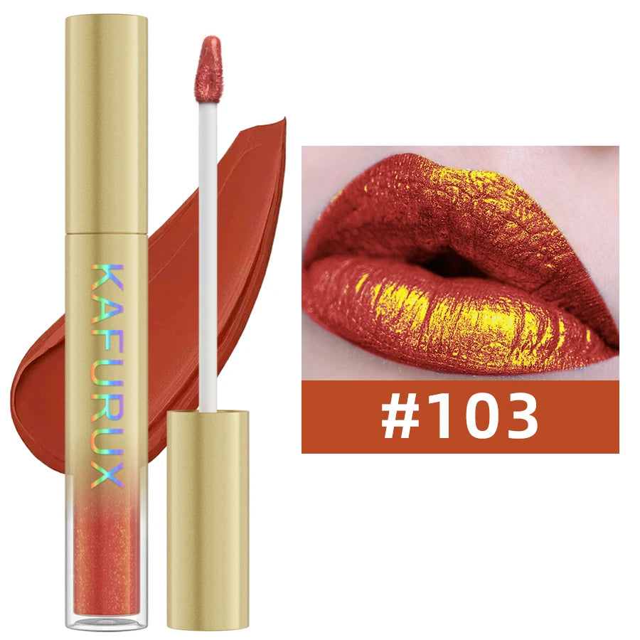 Gloss metalizado duocromo – cambio de color con purpurina, de mate a brillo, larga duración, 14 tonos