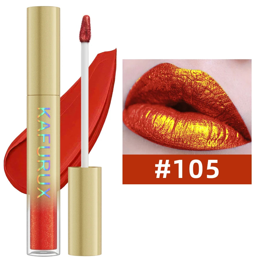 Gloss metalizado duocromo – cambio de color con purpurina, de mate a brillo, larga duración, 14 tonos