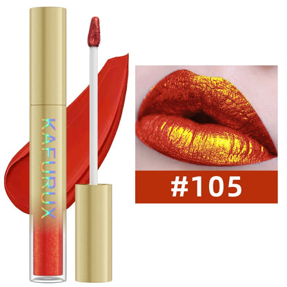 Gloss metalizado duocromo – cambio de color con purpurina, de mate a brillo, larga duración, 14 tonos